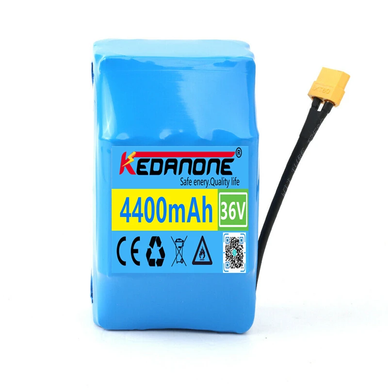 

Original 36V Battery Pack 4400mAh 4.4ah Rechargeable Lithium ion Battery for Electric Self Balancing Scooter HoverBoard Unicycle