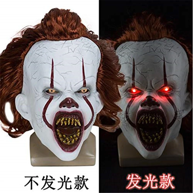 Хэллоуин пугающая маска Stephen King's It Косплей Маска Pennywise полимерный шлем Необычные Хэллоуин вечерние реквизит
