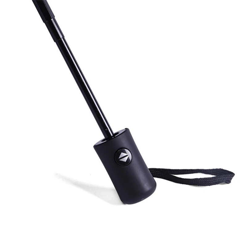 Женский утолщенный Зонт от дождя складывается в три раза с черным клеем