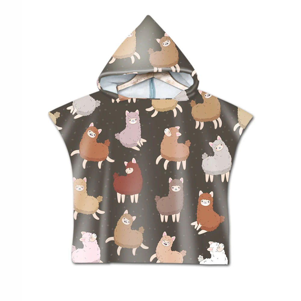 Пляжное полотенце накидка детское цветное милое пляжное альпака банное с