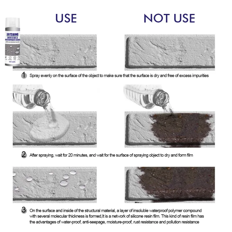 

30ml Waterproof Coating Leak-trapping Repair Mighty Sealant Spray Permeable Invisible Waterproof Agent Bathroom Tile