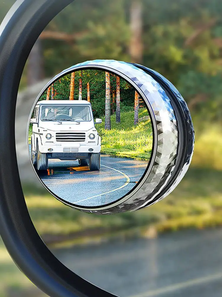 

Car Blind Spot Mirror High Definition 360 Degree Rotation Car Small Round Mirror Reversing Auxiliary Mirror Blind Spot