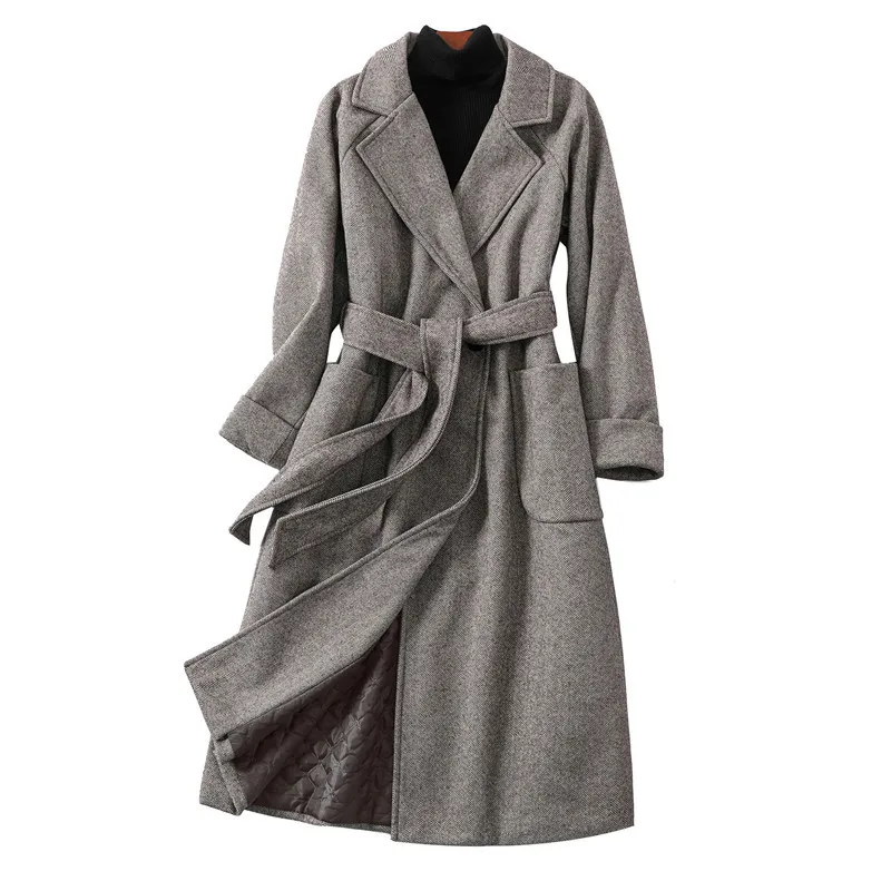 

FNOCE 2021 new spring woman coats fashion trends elegant eye catching street solid slim upscale outwear overcoats