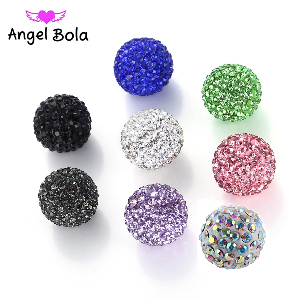 16 мм 8 цветов стразы Хрустальный шар Ангел для клетки кулон ожерелье бола
