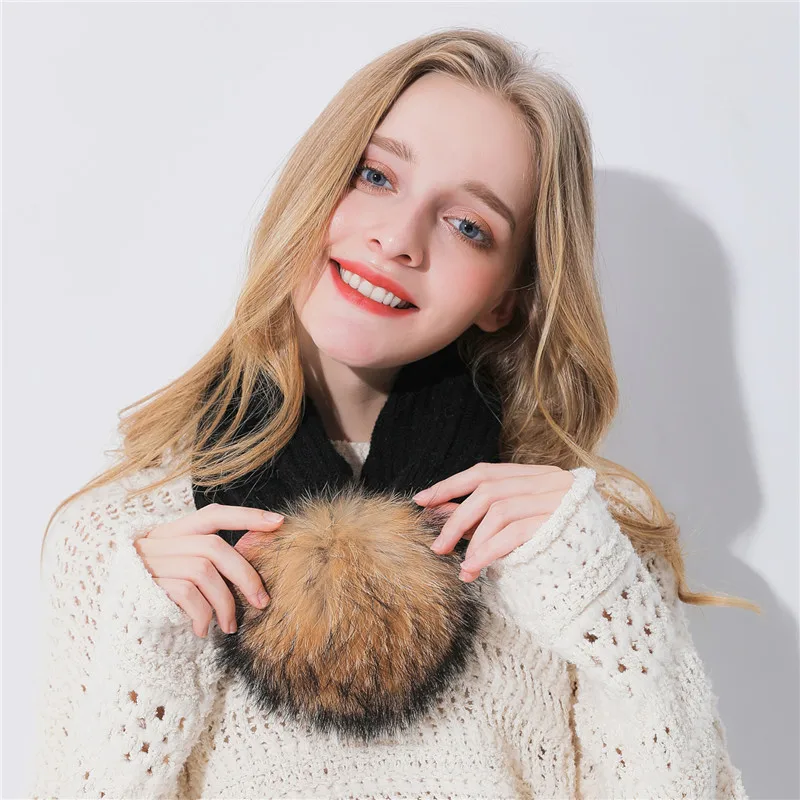 Xthree Женская кашемировая шапка двойного назначения зимняя для детей с помпоном из