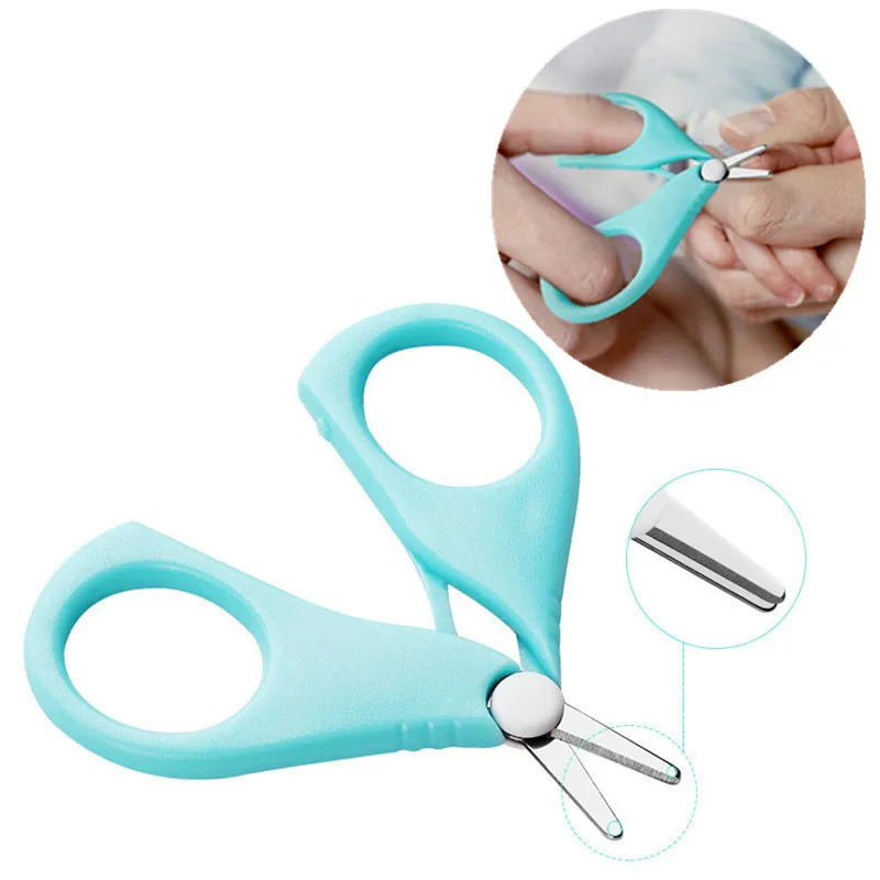 

Baby Nail Scissors Safety Nail Clippers Scissors Cutter For Newborn Baby Convenient Daily Baby Nail Shell Shear Manicure Tool