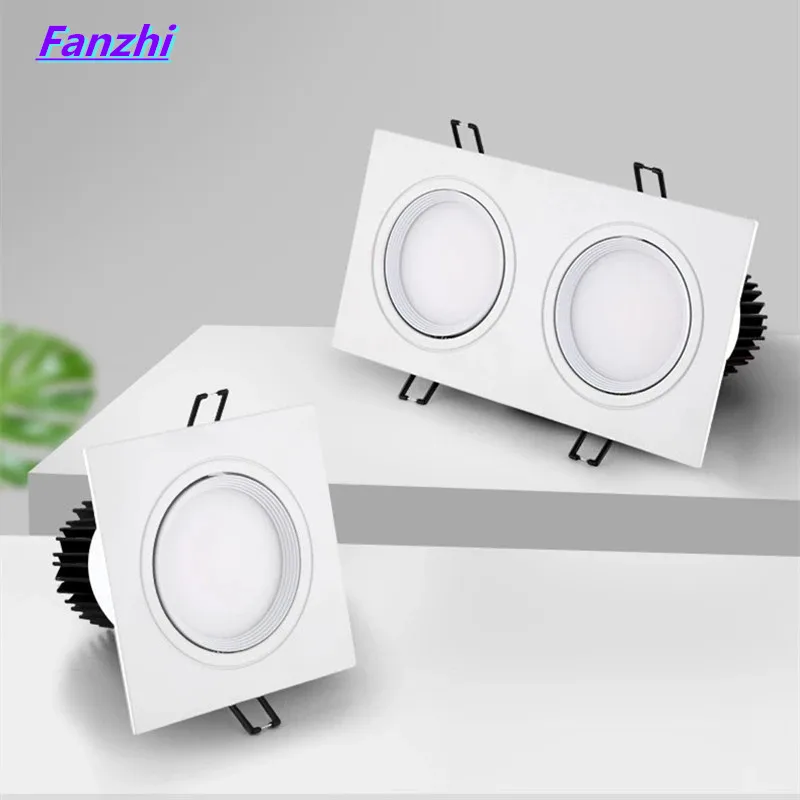 

1 dimming square hole LED downlight ceiling light 5w 7w 10w 20w 110v/220v ceiling anti-fog light household lighting