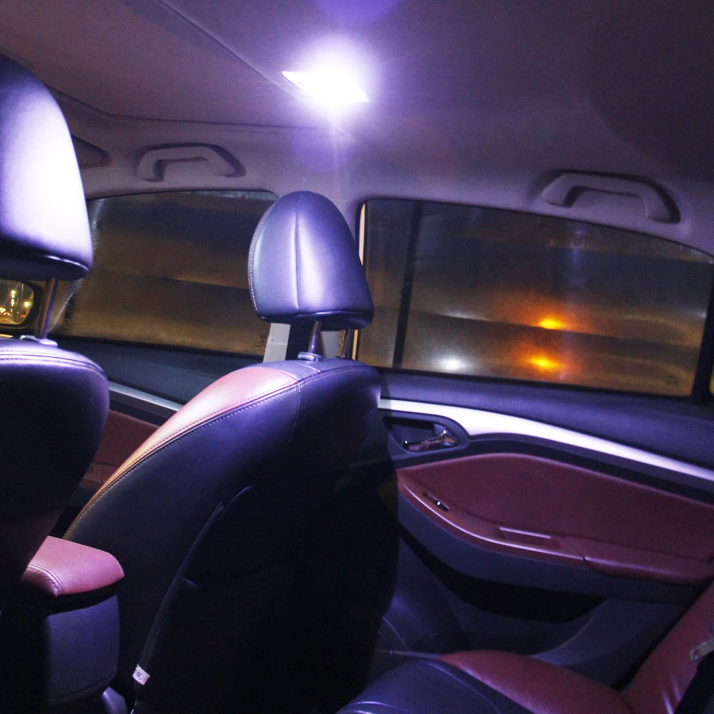 2 шт. фестон 31 мм C5W C10W Canbus без ошибок светодиодный ные лампы для Hyundai Santa Fe Sonata Solaris