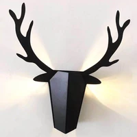 modern creative wall lamp led wall lamp nordic wrought iron antler living room bedroom bedside lamp bar cafe decoration lamp