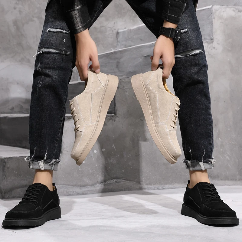 

Genuine Leather Sneaker Oxford Shoes Low Top soft Sole Flats Designer outdoor fashion breathable Man Lace Up Walking footwear