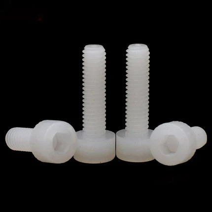 30 шт. M4 Шестигранная головка винта PA66 цилиндрическая Резьбовая пластмассовая