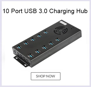 Sipolar 7 портов USB 3,0 концентратор с переключателем вкл/выкл ЕС США Великобритания AC адаптер питания кабель для ноутбука Настольный телефон с функцией зарядки