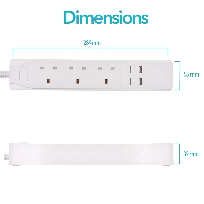 Умная WiFi полоса питания выходы защита от перенапряжения 3 пути штепсельная вилка
