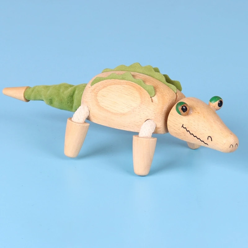 Настольные деревянные украшения в виде животных 3D фигурка куклы милая