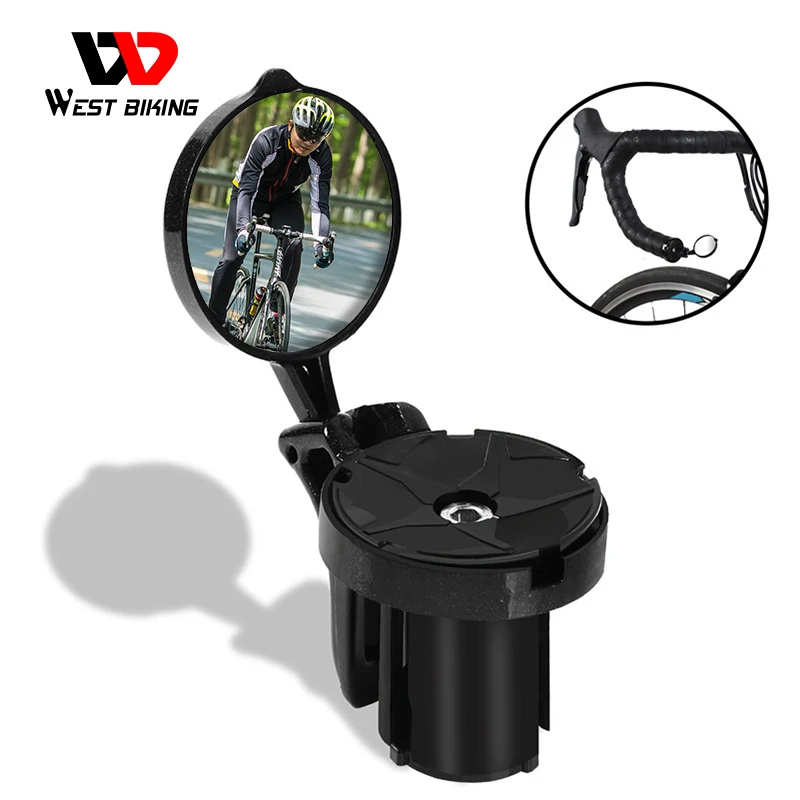 WEST BIKING зеркало заднего вида для велосипеда с поворотом на 360 градусов заглушка