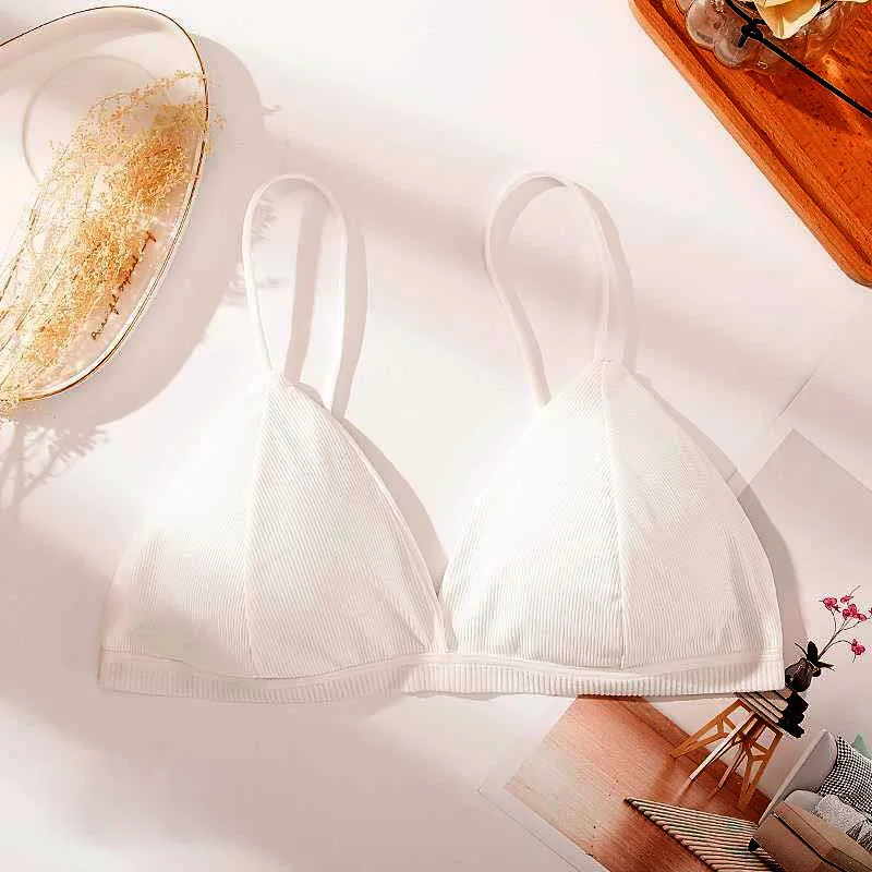 Женское сексуальное нижнее белье с треугольной чашечкой простой однотонный
