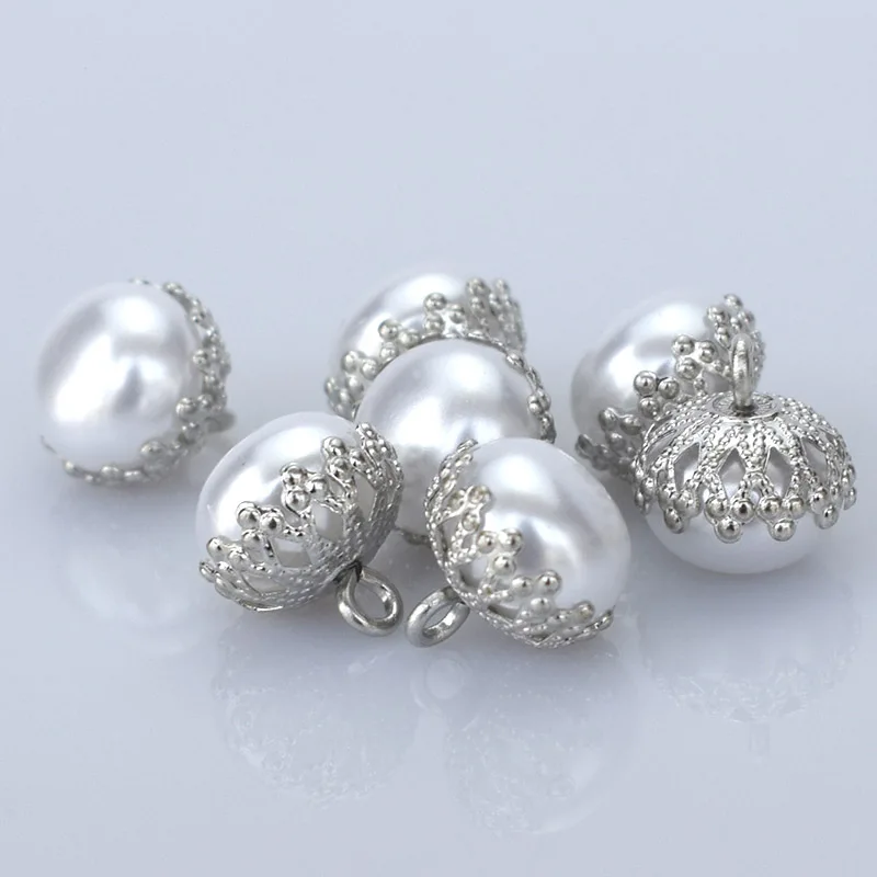 Золотые серебряные жемчужные пуговицы для одежды модная рубашка декоративная