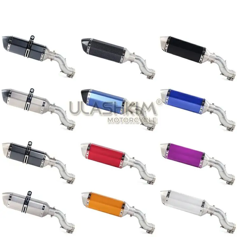 Бесплатная доставка глушитель средней выхлопной трубы для мотоцикла полная