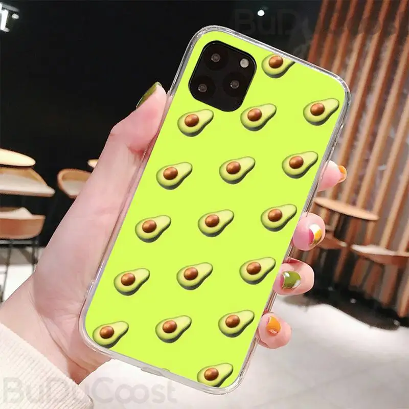 cute avocado phone case for iphone 8 7 6 6s plus x 5s se 2020 xr 11 pro xs max 12 12mini free global shipping