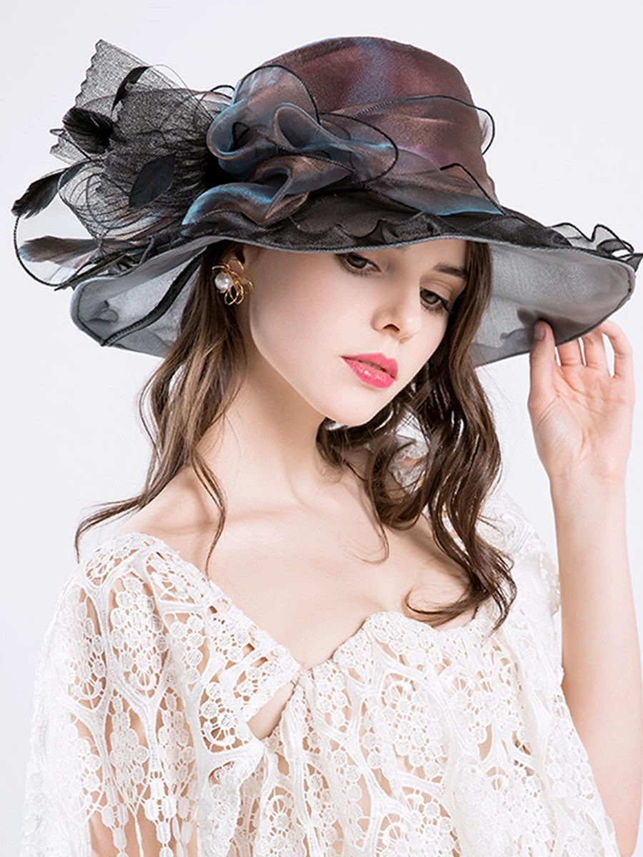 

Шляпа-федора Женская Складная с широкими полями, 55-58 см