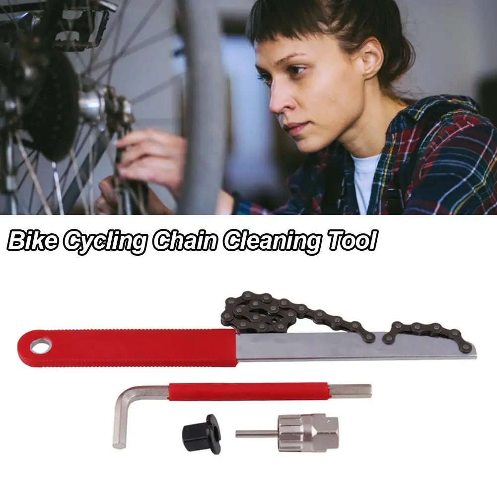 Купи Freewheel Wrench Whip Cassette Sprocket Remover Cassette Bicycle Repair Tools Bike Cycling Chain Cleaning Tool Flywheel за 371 рублей в магазине AliExpress