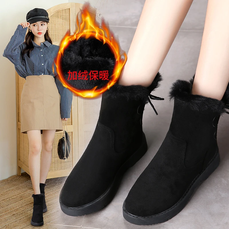 Женские зимние сапоги два способа ношения пара обуви дизайнерские нескользящая