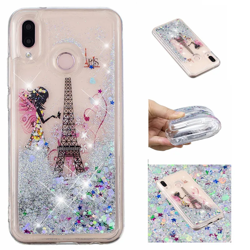 Блестящий чехол с блестками и жидким песком для телефона samsung Galaxy A10 M10 A20 A30 A50 A60 A70