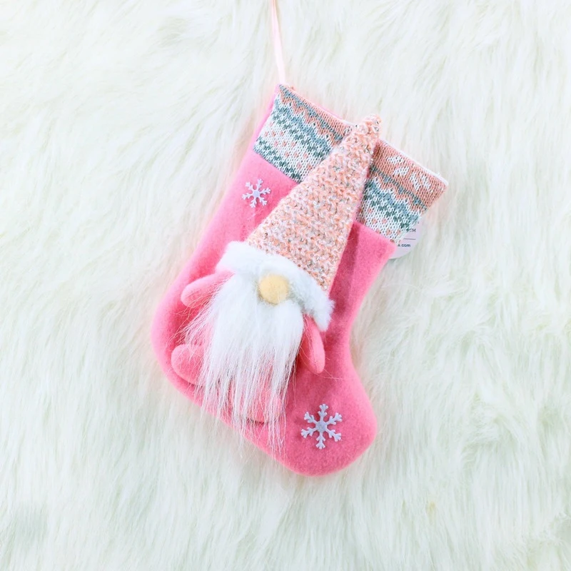 

Fashion Christmas Gift Socks Plush Christmas Candy Gift Bag Christmas Tree Decoration Home Decoration