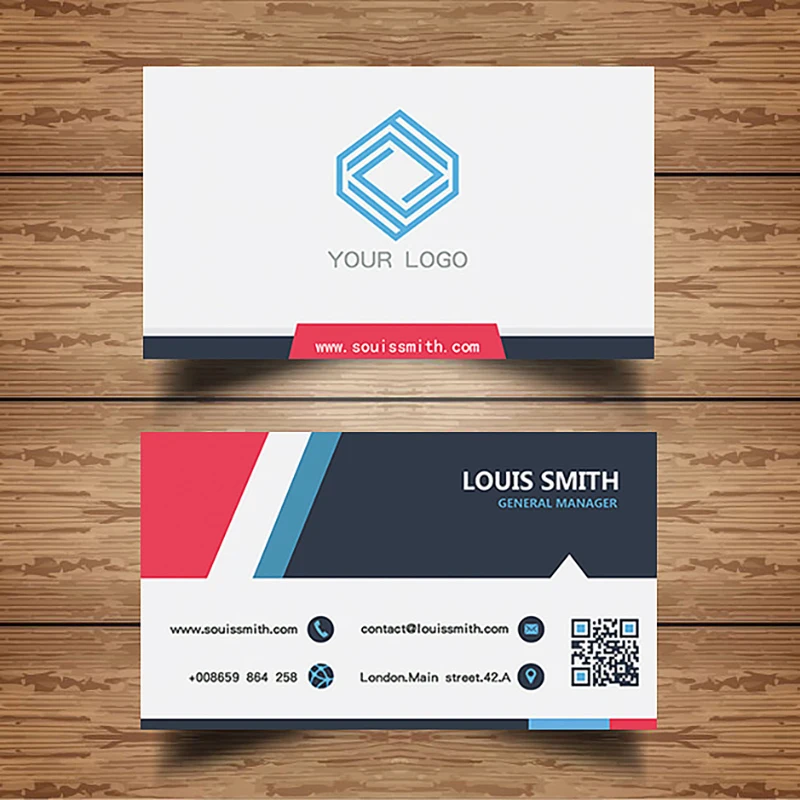 Визитная карточка Пользовательский логотип цветной печати личности высокого