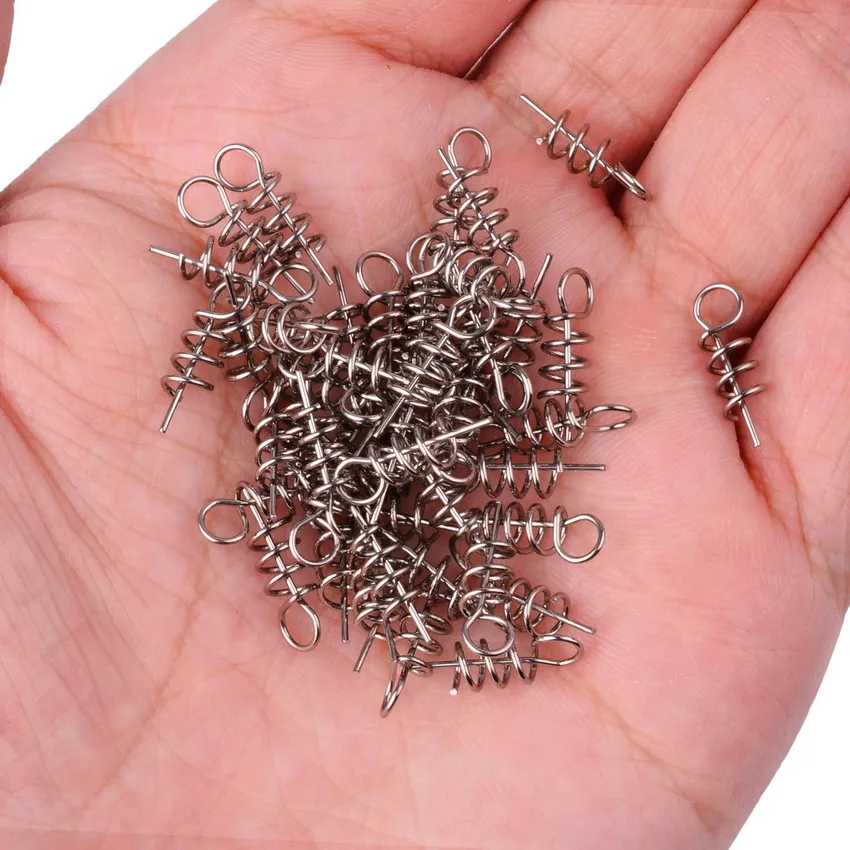 50 шт./лот рыболовный крючок Мягкая приманка Центрирующие штифты фиксированная