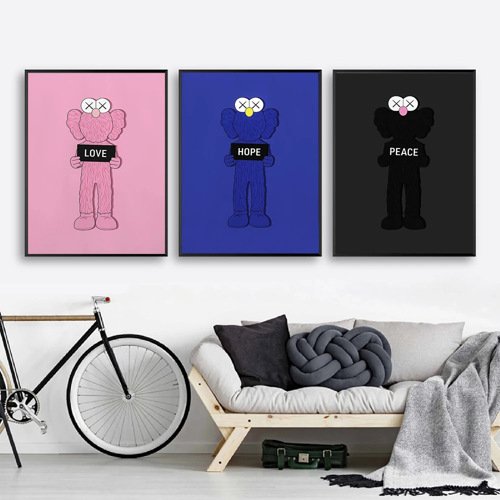 

Love Hope Peace Doll Poster HD Prints on Canvas Painting Decorative Wall Art Picture Kids Living Room Bedroom Home Decor