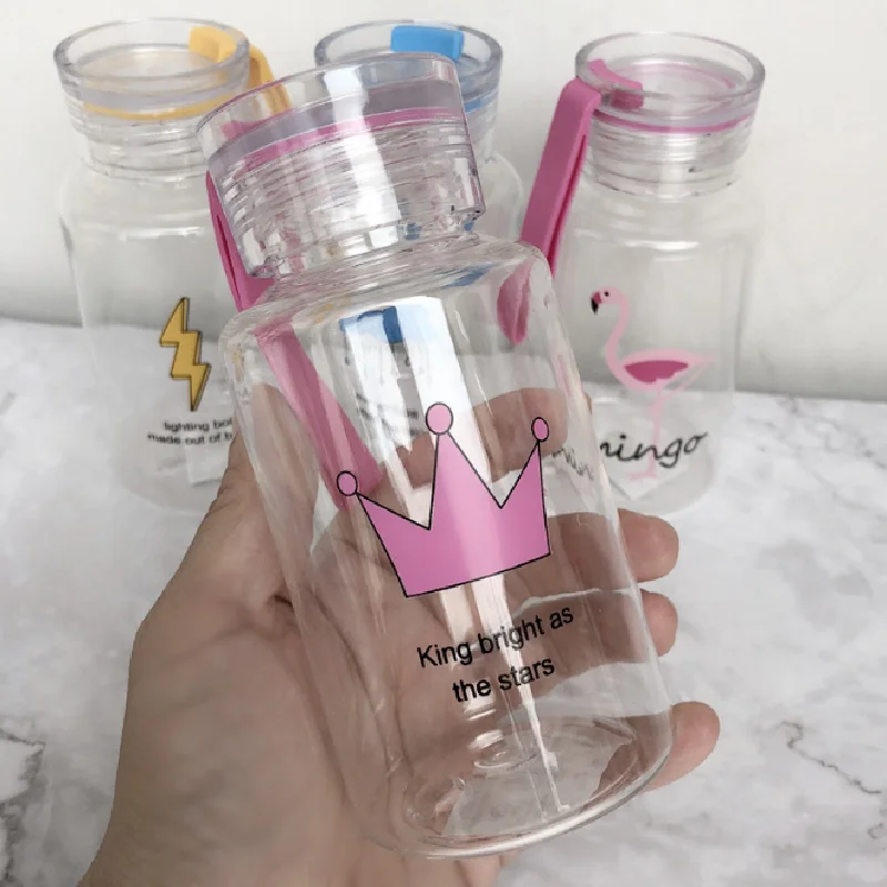 Розовый пластиковый портативный спортивный шейкер 300 мл кухонные аксессуары