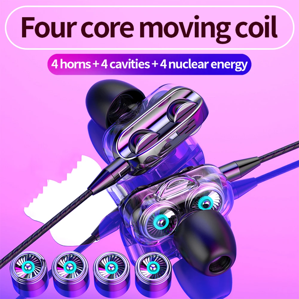 Стереонаушники с проводным управлением 3 5 мм гарнитура наушники басами для