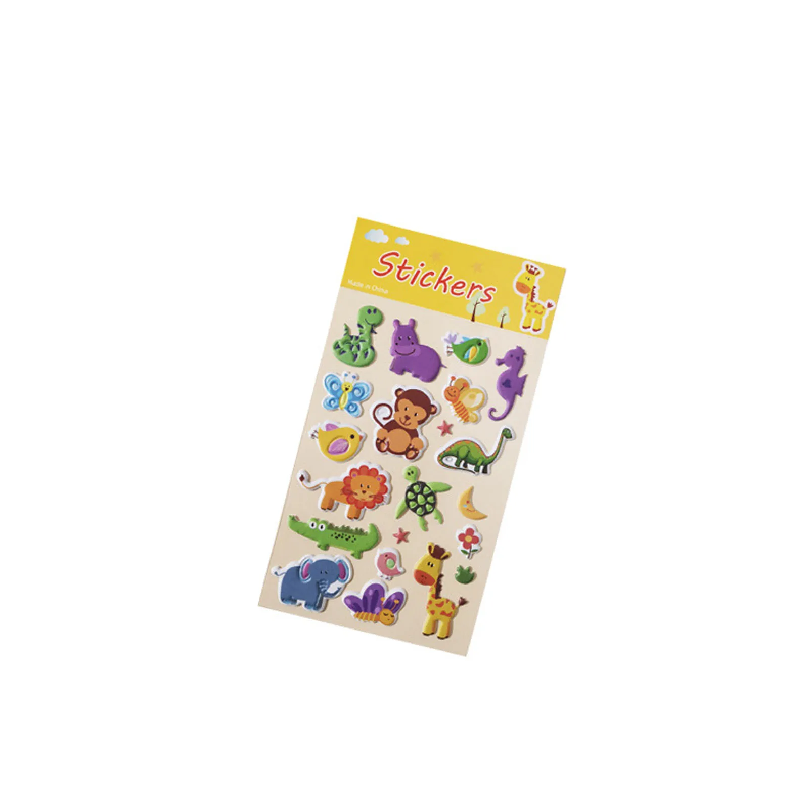 

Cute 3D Puffy Stickers, Children Self-adhesive Animal Themed Sticker for Boys Girls