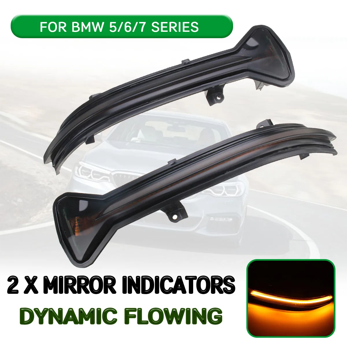 

For BMW 5/6/7 Series G30 G31G32 G11 G12 Dynamic Turn Signal Light Rearview Mirror Indicator Lamp Side Wing LED Blinker Light