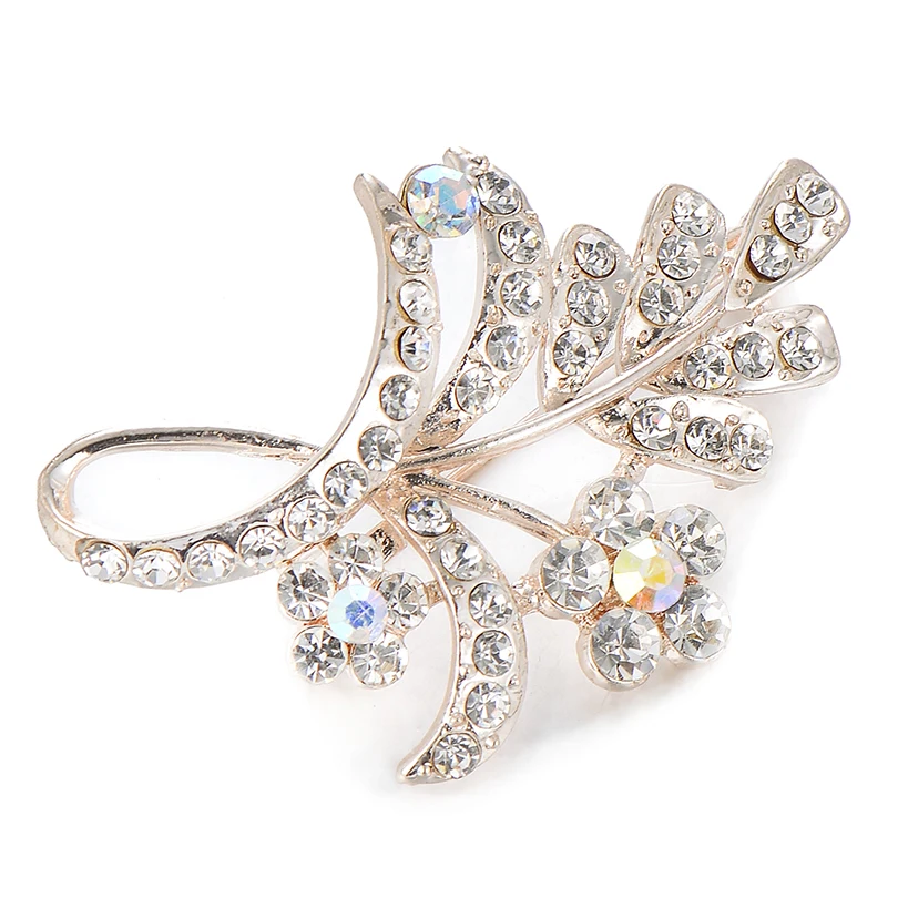 Элегантный Большой Кристалл AB Цветок большой сплав брошь цветок булавки и броши