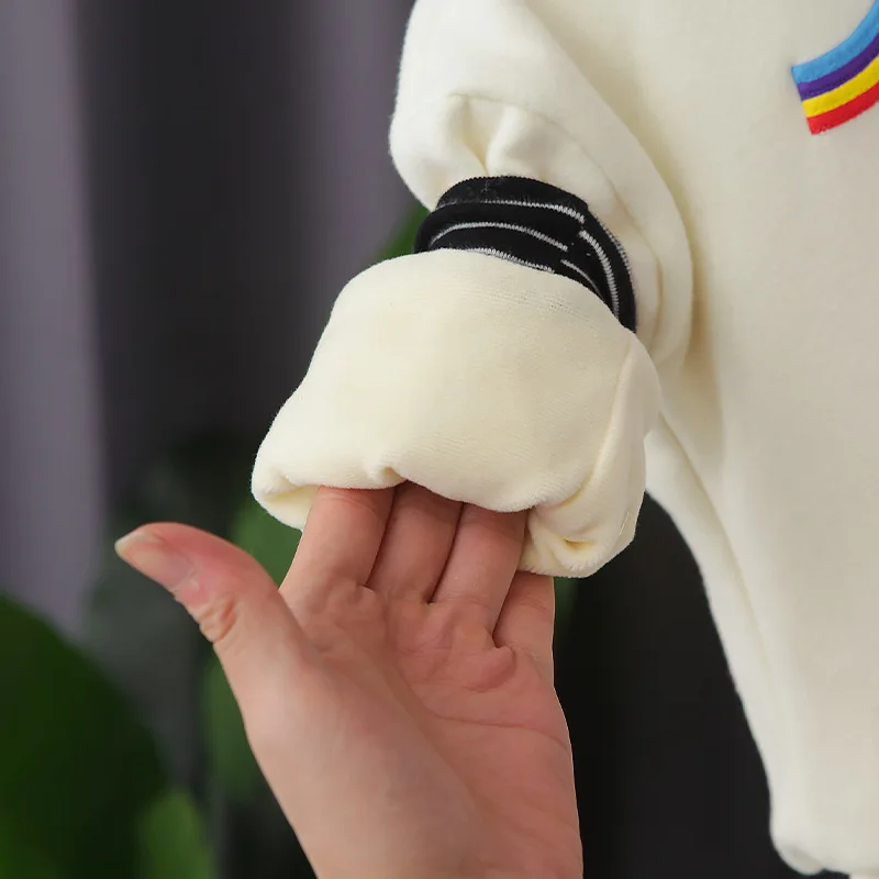 

New Autumn Winter Baby Girl Clothes Fashion Children Boys Thicken Sweater Pants 2Pcs/sets Toddler Casual Costume Kids Tracksuits