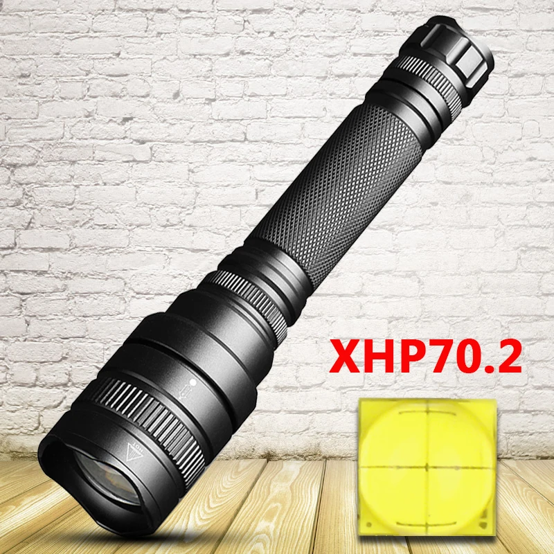 Litwod Z25 CREE XHP70.2 32 Вт Мощный тактический светодиодный фонарик с зум-объективом xhp70 xhp50 2 шт. 18650 аккумулятор фонарики