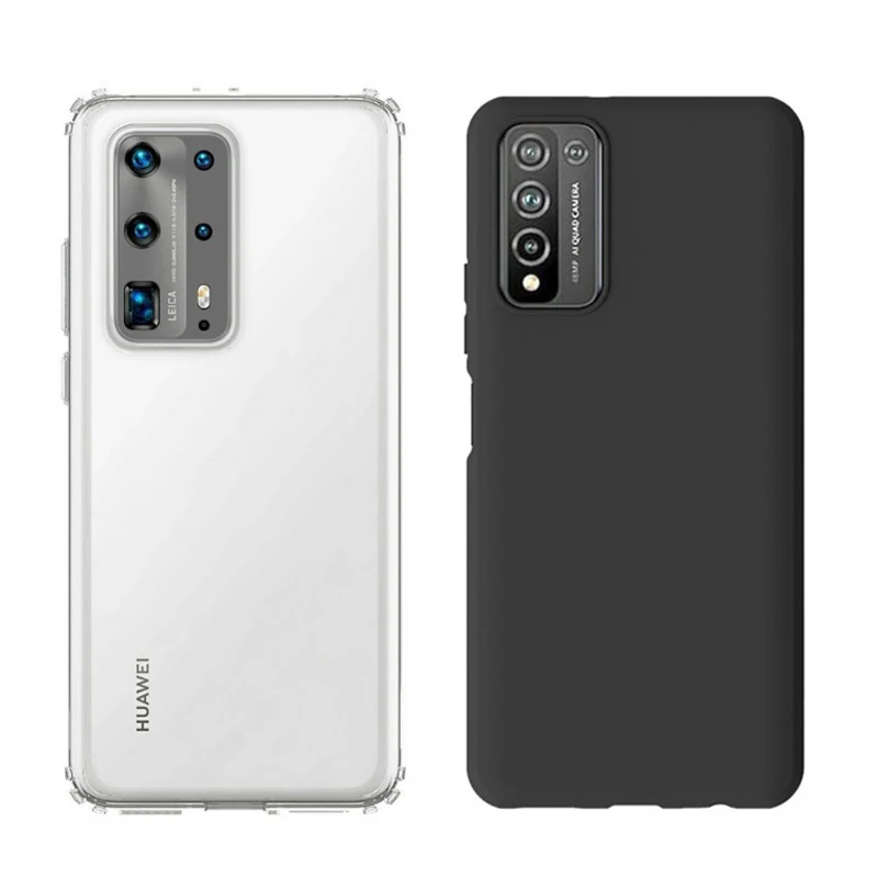 

Airbag Soft Case For Funda Huawei P40 lite E Pro Plus 5G Back Cover For Capa Honor 10X Lite Case Shockproof Protective Shell