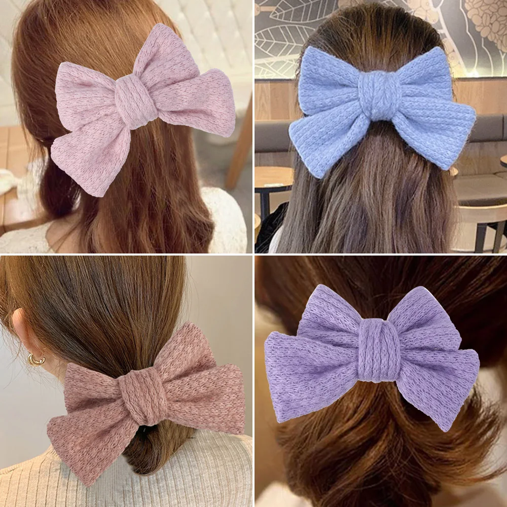 1 шт мульти Стиль домашние тапочки из плюша с бантиком волос Цвет заколки узел для