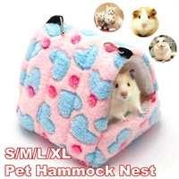cute small animal hammock nest ferret rabbit guinea pig rat hamster mice soft sleeping bed toy warmer house cave pets supplies