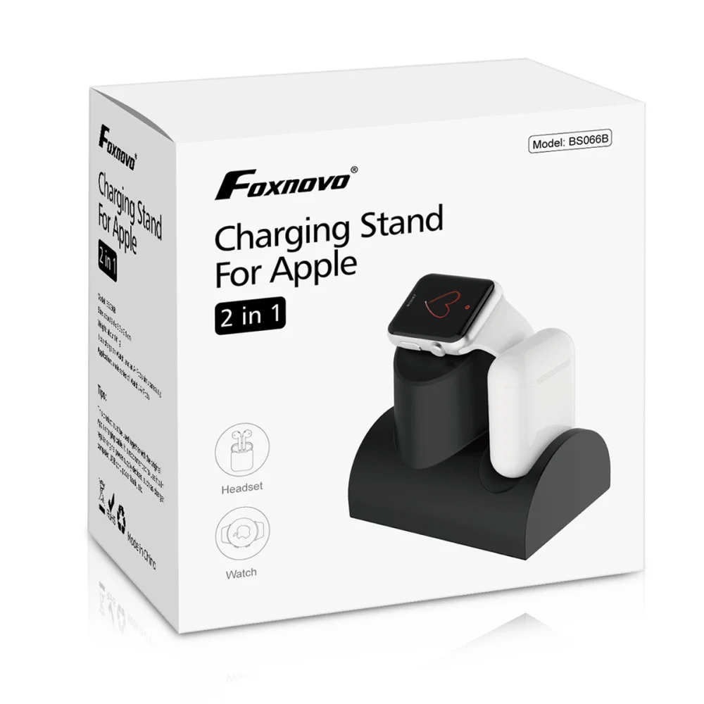 

BS066 3 in 1 Silicone Stand Charging Dock for AirPods & Apple Watch & iPhone