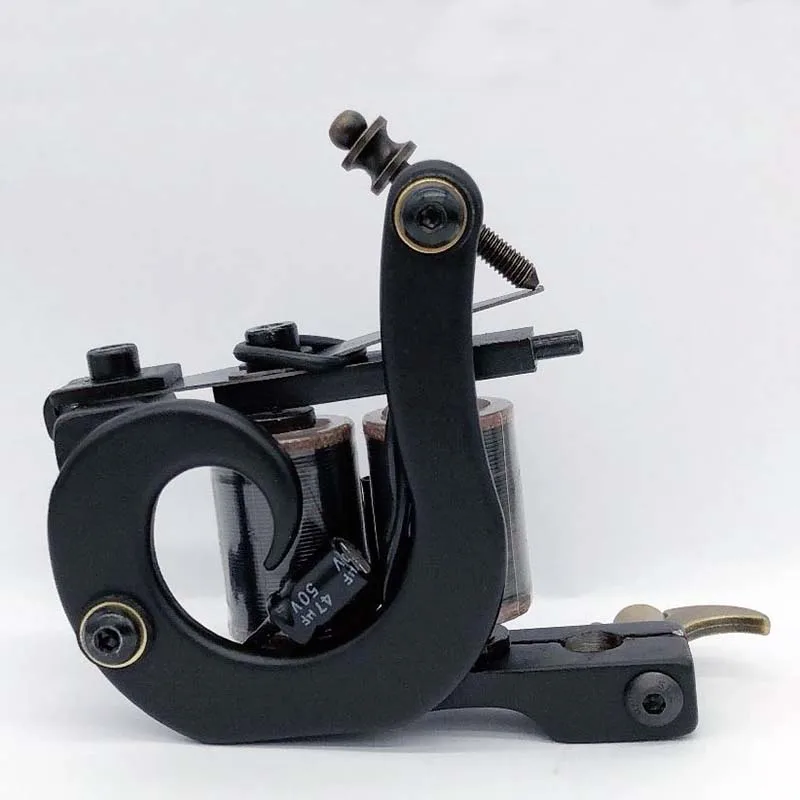 

New Precise Cast-iron Tattoo Machine 10 Warp Coils Tattoo Guns Machine For Liner Shader Handmade Tattoo Machine YM-1244