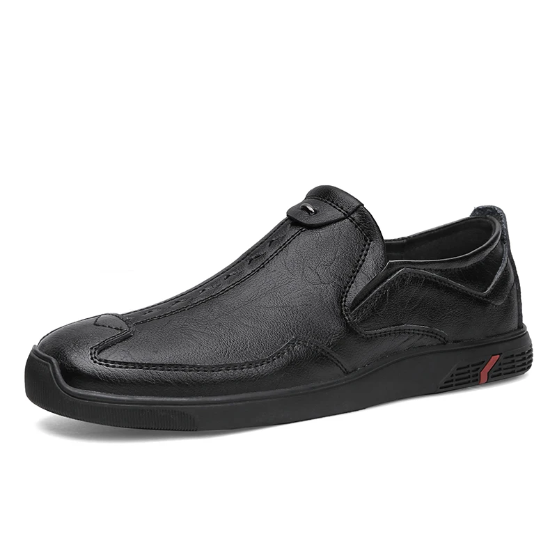 

NEW Men Shoes Leather Classic Formal Shoes Round Toe Business Boats Shoes Black Brown Daily Business Casual Leather Shoes %