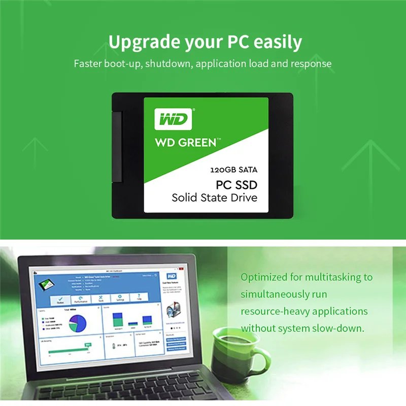 WD PC 480 ГБ 240 ГБ 120 ГБ SSD SATA3 Внутренний твердотельный накопитель 2," GREEN Sabit Жесткий диск 6 ГБ/сек. для ноутбука
