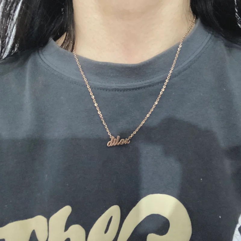 

Personalized Name Necklace Stainless Steel Custom Pendant Necklace