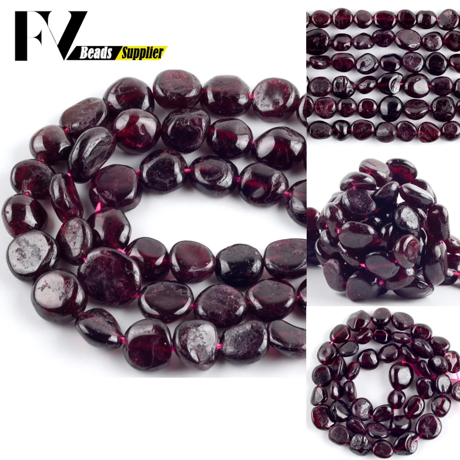 Естественный неправильной формы камень гранат свободные бусины 8 10 мм для