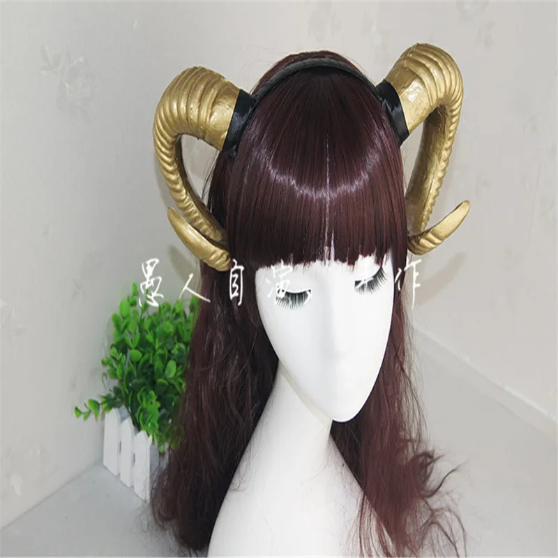 2021: бараний рог головная повязка завязка для волос аксессуар демон зла