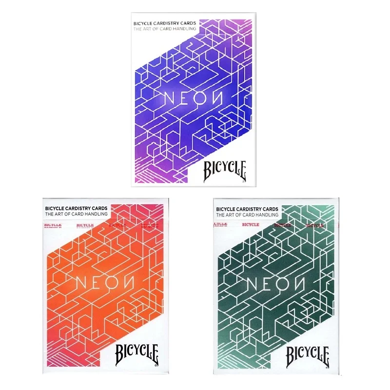 Велосипед неоновые Игральные карты фиолетовый USPCC колода Cardistry размер покера