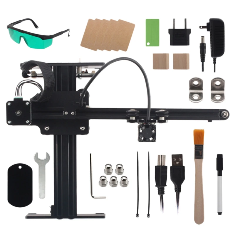 Мастер 7 Вт высокоскоростной мини лазерный гравер с ЧПУ для гравировки металла